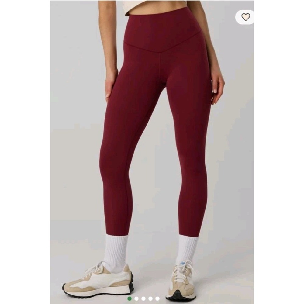 OFFLINE By Aerie Real Me 7/8 Hi-Rise Long Inseam Legging Burgundy XS Long